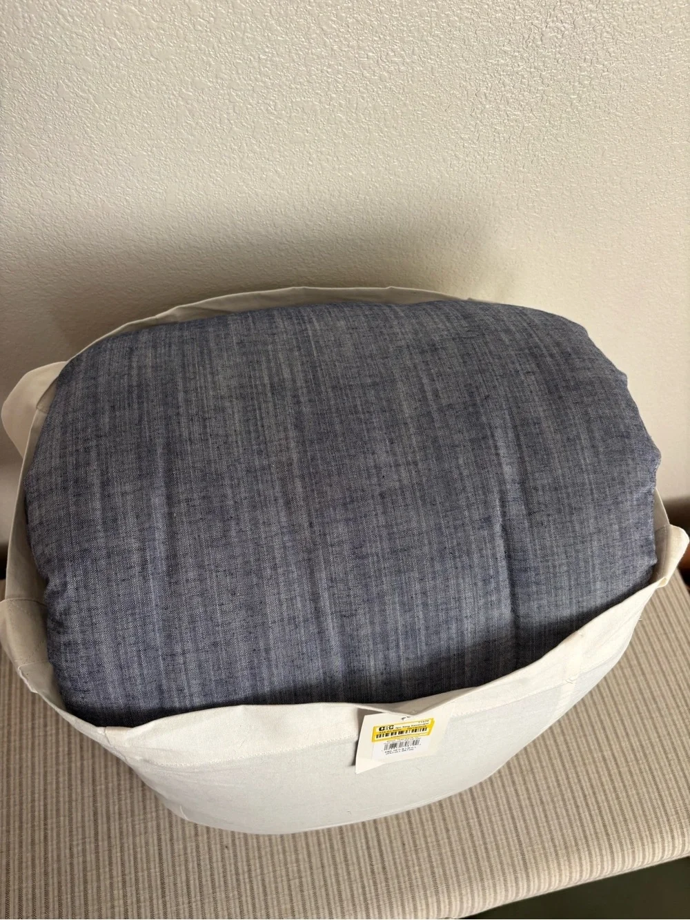 NWT 3pc King Reversible Comforter Set Blue - Hearth & Hand with Magnolia